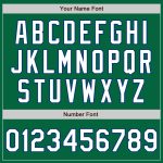 Custom Name & Number Baseball Jersey in Kelly Green & White-Royal, Authentic Raglan Sleeves Personalized Kelly Green White-Royal
