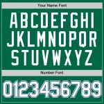 Custom Name and Number Authentic Throwback Baseball Jersey - Personalized Kelly Green White-Royal Team Jersey Personalized