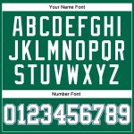 Personalized Kelly Green Basketball Jersey - White-Royal Authentic Throwback Design Personalized Kelly Green White-Royal