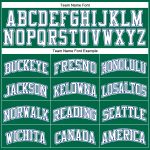 Personalized Kelly Green Basketball Jersey - White-Royal Authentic Throwback Design Personalized Kelly Green White-Royal