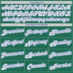 Custom Team Name Number Kelly Green White-Royal Authentic Rib-Knit Baseball Jersey Shirt Personalized Kelly Green White-Royal