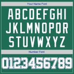 Custom Team Name Number Kelly Green White-Royal Authentic Rib-Knit Baseball Jersey Shirt Personalized Kelly Green White-Royal