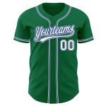 Custom Kelly Green White Royal-Gray Baseball Jersey with Personalized Name and Number - Authentic Team Gear Personalized
