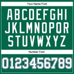 Personalized Basketball Jersey with Custom Name and Number in Kelly Green, White, and Royal-Gray - Authentic Throwback Style