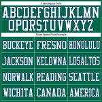Custom Name Number Personalized Football Jersey in Kelly Green White-Royal Mesh Personalized Kelly Green White-Royal Mesh