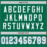 Personalized Custom Name and Number Kelly Green White-Royal Authentic Throwback Football Jersey Personalized Kelly Green
