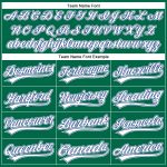 Custom Name and Number Performance Golf Polo Shirt in Kelly Green White-Royal Personalized Kelly Green White-Royal Performance
