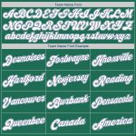 Custom Basketball Jersey with Personalized Name & Number in Kelly Green and White-Royal Round Neck Rib-Knit Design Personalized