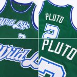 Custom Basketball Jersey with Personalized Name & Number in Kelly Green and White-Royal Round Neck Rib-Knit Design Personalized