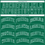 Personalized City Edition Basketball Jersey with Custom Name & Number, Kelly Green & White Color, Abstract Lines Design Personalized