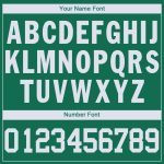 Personalized V-Neck Basketball Jersey in Kelly Green and White - Custom Team Apparel Personalized Kelly Green White V-Neck