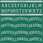 Custom Team Name and Number V-Neck Basketball Jersey in Kelly Green and White Personalized Kelly Green White V-Neck Basketball