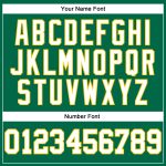 Custom Name and Number Personalized Kelly Green Authentic Football Jersey with White-Yellow Mesh Personalized Kelly Green
