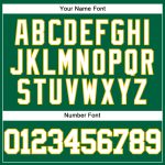 Personalized Kelly Green Authentic Baseball Jersey with White-Yellow Mesh Throwback Design Personalized Kelly Green White-Yellow