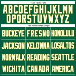 Personalized Kelly Green Authentic Baseball Jersey with White-Yellow Mesh Throwback Design Personalized Kelly Green White-Yellow