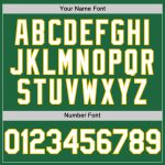 Custom Name Number Baseball Jersey - Personalized Kelly Green White-Yellow Mesh Authentic Throwback Personalized Kelly Green