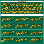 Custom Team Name Number Performance T-Shirt in Kelly Green Yellow Black - Personalized Athletic Shirt Personalized Kelly