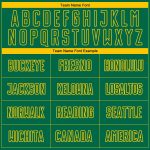 Custom Name Number Soccer Uniform Jersey Kelly Green Yellow Pinstripe Fade Fashion Team Sublimation Personalized Kelly Green