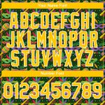 Custom Performance T-Shirt with Personalized Name and Number, Kelly Green Yellow-White 3D Pattern Design for Holiday Party