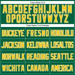 Custom Name and Number Kelly Green Yellow-White Mesh Baseball Jersey - Authentic Throwback Design Personalized Kelly Green