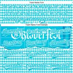 Custom Name and Number Oktoberfest 3D Pattern Baseball Jersey - Personalized Blue White Team Design Personalized Lakes Blue