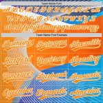 Custom Name and Number 3D Pattern Baseball Jersey in Light Blue Bay with Orange-White Design - Authentic Sport Team Apparel