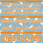 Custom Personalized Polar Bear and Fish Basketball Shorts - Light Blue Bay Orange-White 3D Pattern with Name and Number Personalized