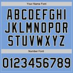 Custom Name Number Personalized Bomber Jacket Light Blue Black Cream Varsity Full-Snap Letterman Jacket Personalized Light