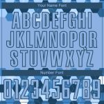 Personalized Geometric Shapes Soccer Jersey with Custom Name and Number - Light Blue Black Team Uniform Personalized Light