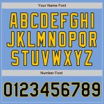Custom Name Number Baseball Jersey - Personalized Light Blue Black Gold Authentic Team Jersey Personalized Light Blue Black-Gold