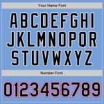 Custom Name and Number Baseball Jersey - Personalized Light Blue and Black with Hot Pink Trim Personalized Light Blue Black-Hot
