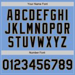 Custom Name and Number Authentic Baseball Jersey - Light Blue and Black-Old Gold Team Jersey Personalized Light Blue Black-Old