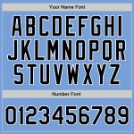 Personalized Light Blue Black White Basketball Jersey - Authentic Throwback Style Personalized Light Blue Black-White Authentic