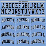 Custom Name Number Authentic Basketball Jersey Light Blue Black White Throwback Personalized Light Blue Black-White Authentic