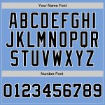 Custom Name Number Authentic Basketball Jersey Light Blue Black White Throwback Personalized Light Blue Black-White Authentic