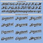 Custom Team Baseball Jersey with Personalized Name and Number - Light Blue Black White Line Design Personalized Light Blue