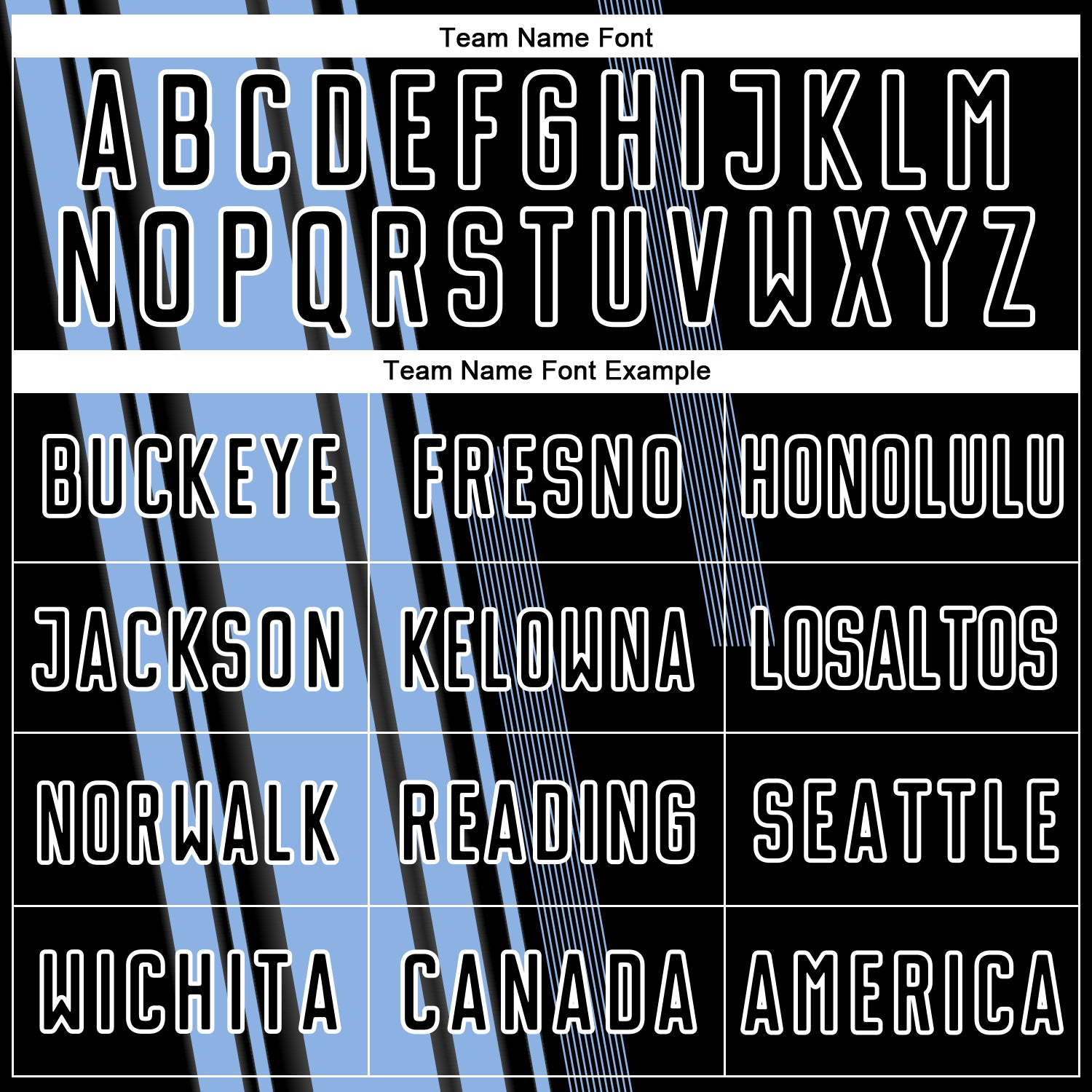 Personalized Light Blue Black-White Lines Sublimation Soccer Uniform Jersey Personalized Light Blue Soccer Jersey with Black-White Lines Design - Sublimation Uniform Personalized Light Blue Black-White - Image 5