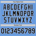 Custom Name Number Baseball Jersey Light Blue Black White Mesh Authentic Throwback Team Edition Personalized Light Blue Black-White