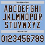 Custom Baseball Jersey with Team Name and Number - Light Blue Brown-White Sleeveless Authentic Design Personalized Light