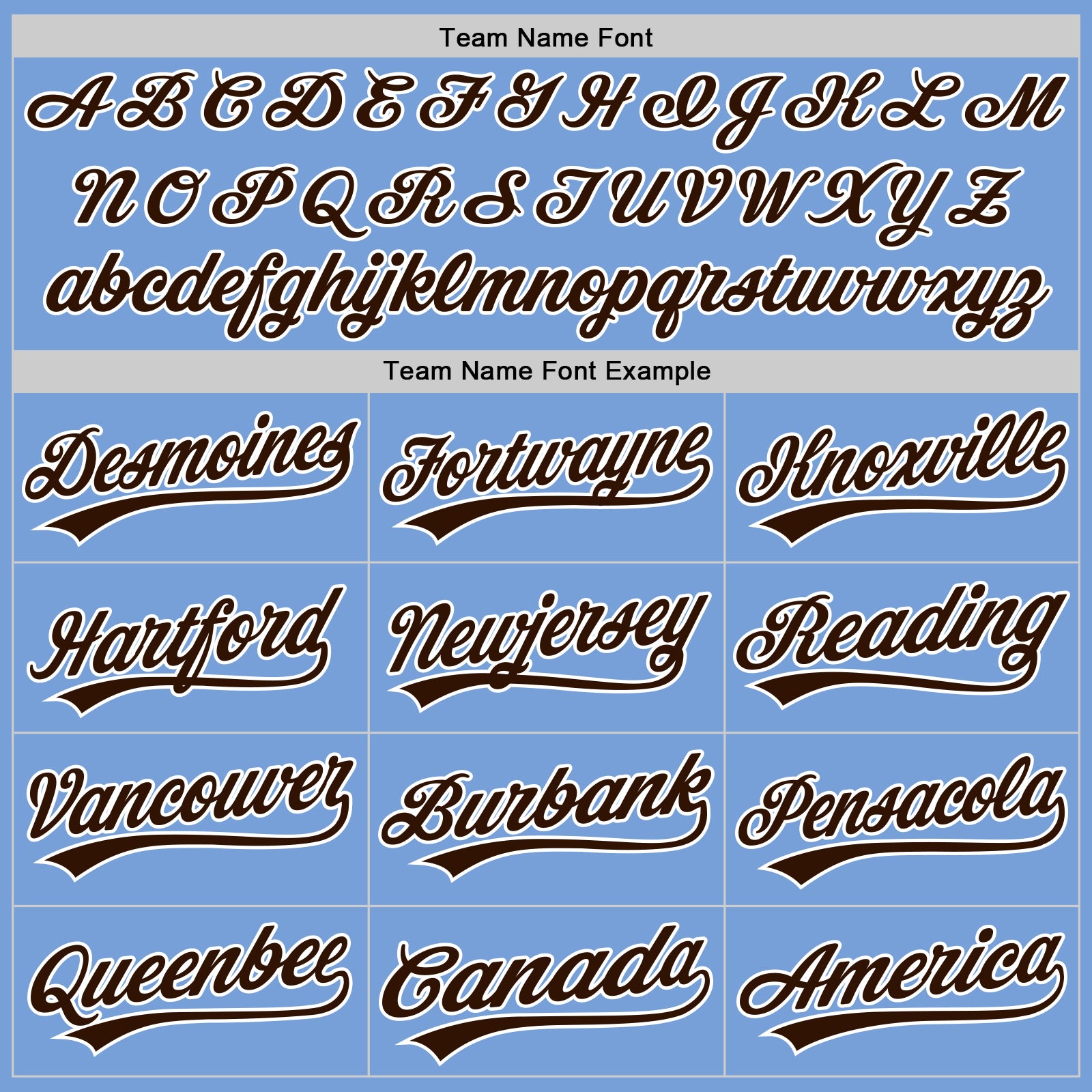 Personalized Light Blue Brown-White Two-Button Unisex Softball Jersey Team Custom Name and Number Custom Name and Number Softball Jersey - Personalized Light Blue Brown-White Two-Button Unisex Design Personalized Light - Image 4