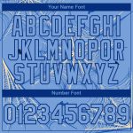 Custom Name and Number Authentic Baseball Jersey - Light Blue Cream-Royal 3D Pattern Spider Web Design Personalized Light