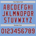 Custom Light Blue Crimson-City Cream Authentic Baseball Jersey with Personalized Name and Number Personalized Light Blue