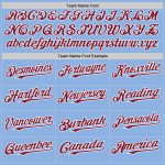 Custom Name and Number Light Blue Crimson-White Authentic Baseball Jersey | Personalized Team Apparel Personalized Light