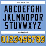 Custom Name Number Basketball Jersey - Light Blue Gold Black Authentic Throwback Personalized Light Blue Gold-Black Authentic