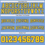 Custom Team Name Number Light Blue Gold Black Throwback Basketball Shorts Authentic Personalized Light Blue Gold-Black Authentic