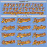 Custom Name and Number Varsity Letterman Jacket Light Blue Gold Crimson Bomber Full-Snap Personalized Light Blue Gold-Crimson