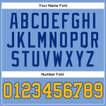 Custom Name and Number Authentic Basketball Jersey - Personalized Light Blue Gold-Royal Throwback Team Jersey Personalized