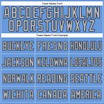Custom Team Name and Number Personalized Baseball Jersey - Light Blue Gray-Black Mesh Authentic Throwback Style Personalized