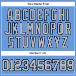 Custom Team Name and Number Personalized Baseball Jersey - Light Blue Gray-Black Mesh Authentic Throwback Style Personalized