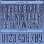 Custom Soccer Jersey with Personalized Name and Number, Light Blue Gray Lines Design, Sublimation Team Uniform Personalized